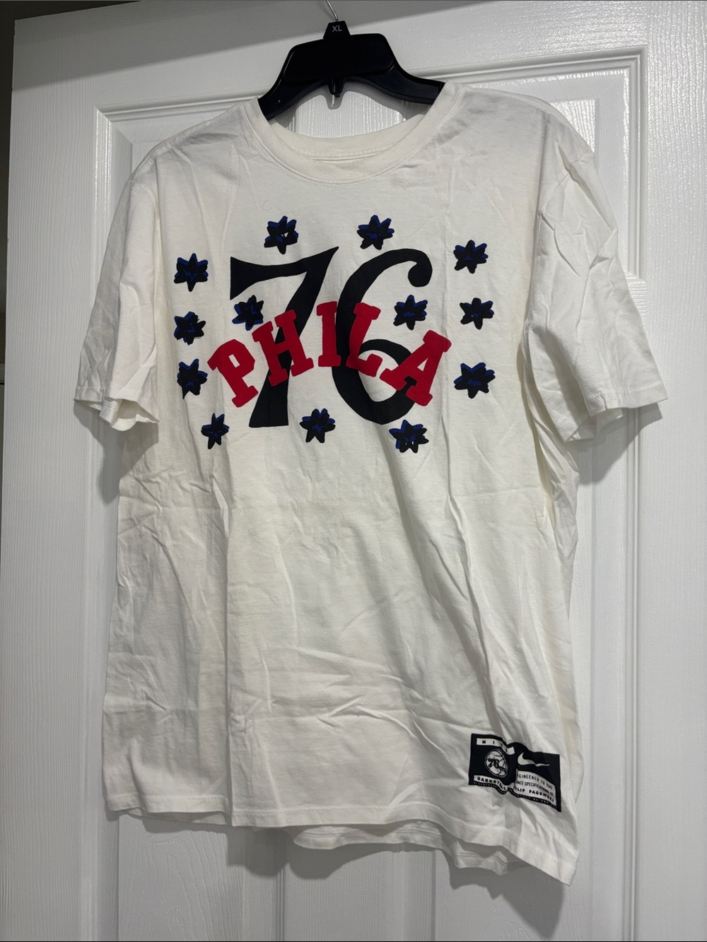 Nike White PHILA '76 Graphic Short Sleeve Tee